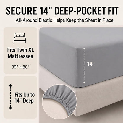 cozylux twin xl comforter set grey - 5 showing dimensions