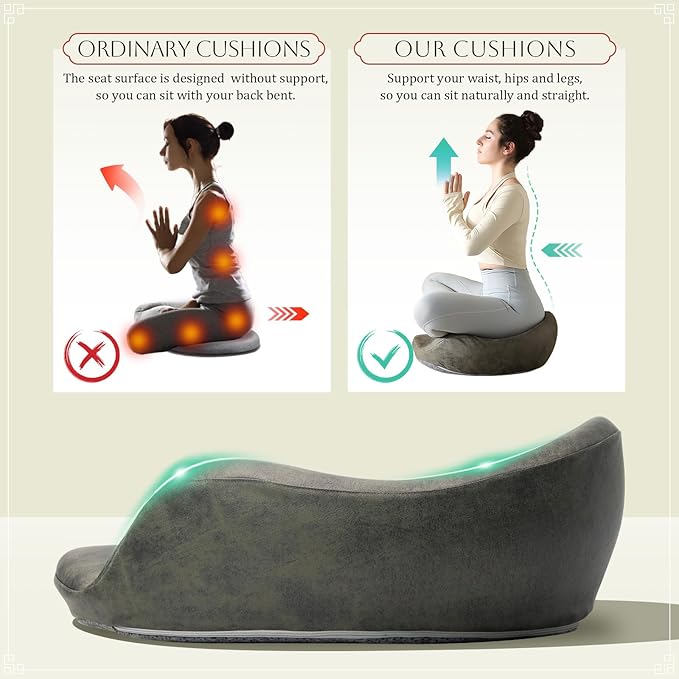 Meditation Cushion, Comfortable Floor Pillow - Image 5