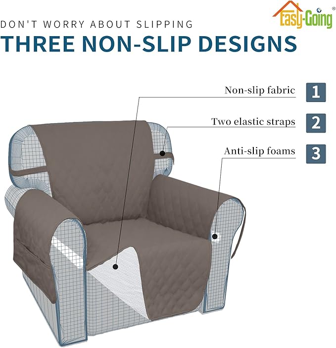 Easy-Going Waterproof Oversized Loveseat Covers Leakproof Couch Cover - Image 4
