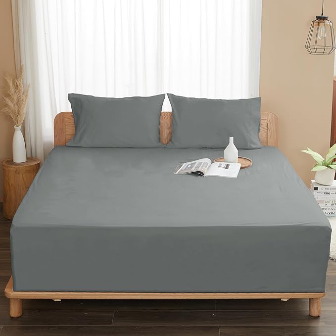 Sunflower Full Fitted Sheet, 1-Piece Extra Deep Pocket Fitted Bottom Sheet 22" - Image 8