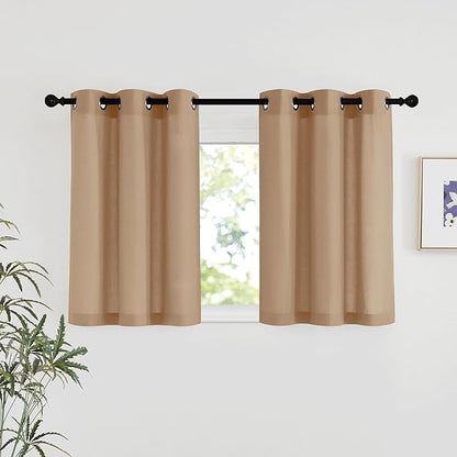 NICETOWN Linen 36 inch Curtains by NICETOWN
