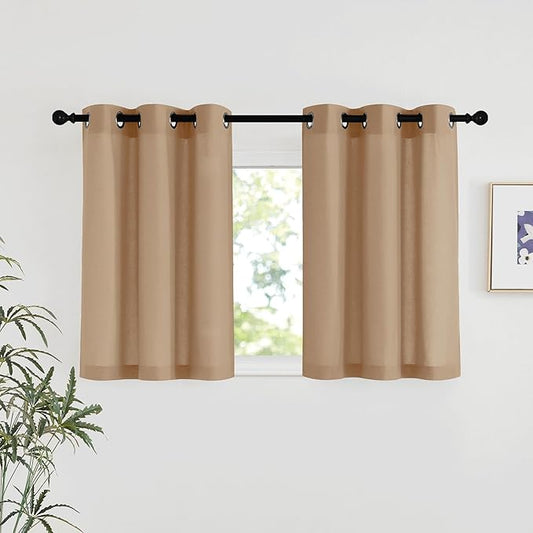 NICETOWN Linen 36 inch Curtains by NICETOWN