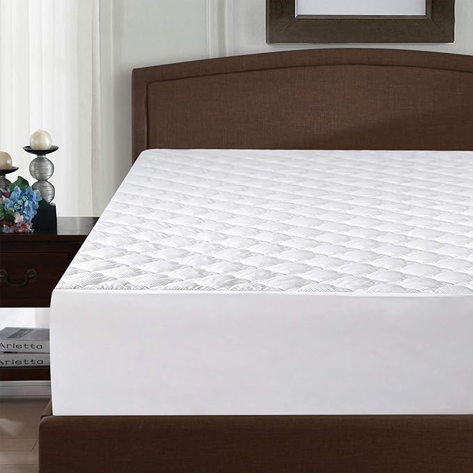 Queen Mattress Pad Thick Quilted Mattress Topper, Air Mattress Cover, Super - Image 6