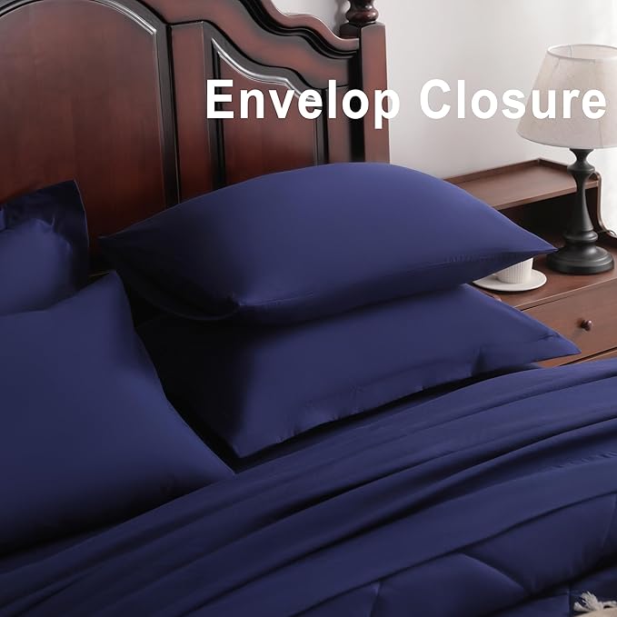 NTBAY Queen Comforter Set with Sheets, 7 Pieces Soft and Breathable Queen - Image 5