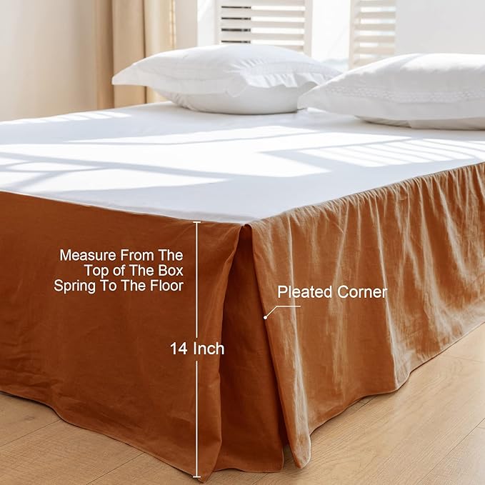 BISELINA French Linen Bed Skirt - Image 4