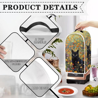 Talayituse Cat Flower Print Blender Cover Kitchen Appliance Covers Stand Mixer - Image 4