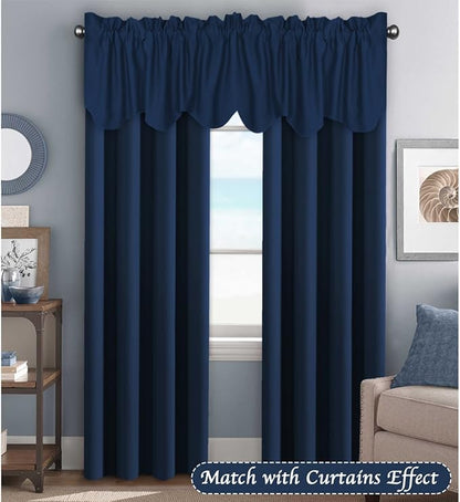 H.VERSAILTEX 4 Panels Blackout Curtain Valances - Image 2