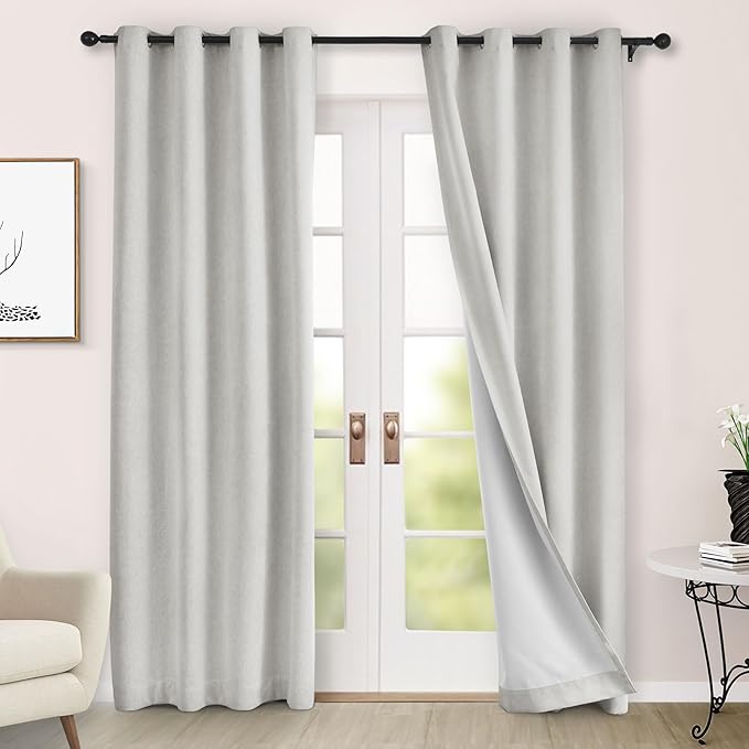 Macochico 100% Blackout Curtains Insulted Window Panels by Macochico