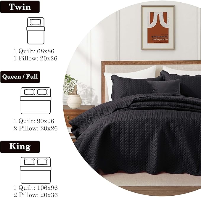 IR Imperial Rooms King Quilt Bedding Set Size + 2 Pillow Shams - Image 9