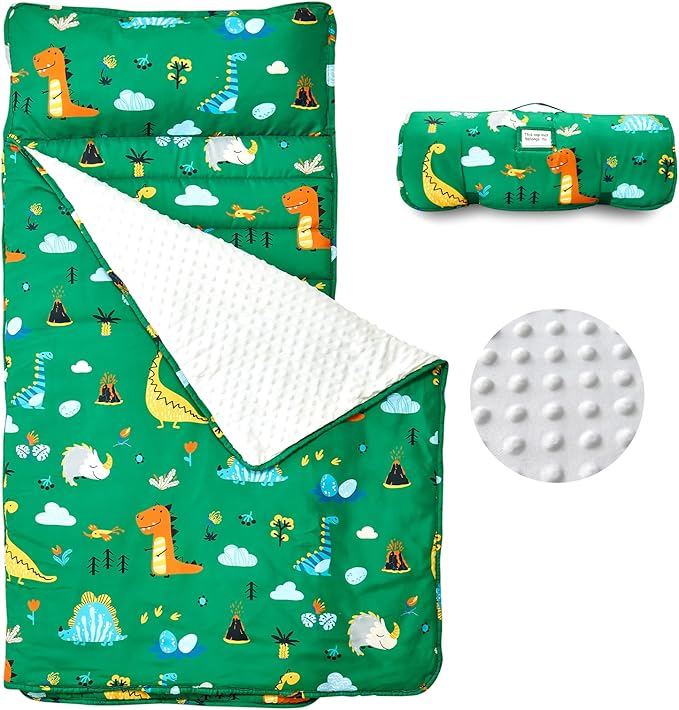 beeweed Toddler Nap Mat, Rollup Design Kid Sleeping Mat by beeweed