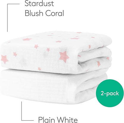 Newton Baby Fitted Mini Crib Sheets | Organic Muslin Cotton, Breathable & Soft - Image 9