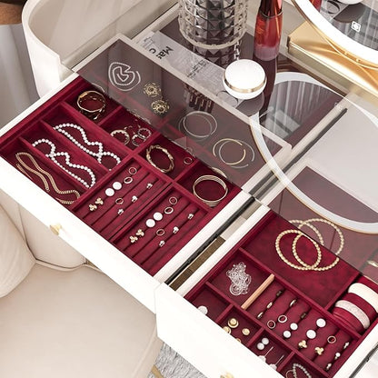 Red Velvet Drawer Liner 15.7"x118" Self Adhesive Burgundy Velvet Fabric - Image 2