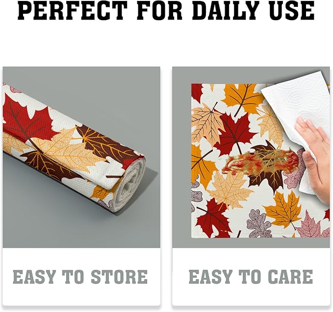 Giwawa Maple Leaf Placemats Set of 4 - Image 6