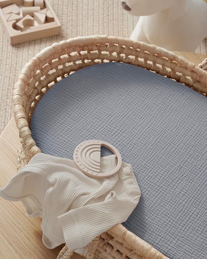 Blissful Diary Muslin Bassinet Sheets - Image 6