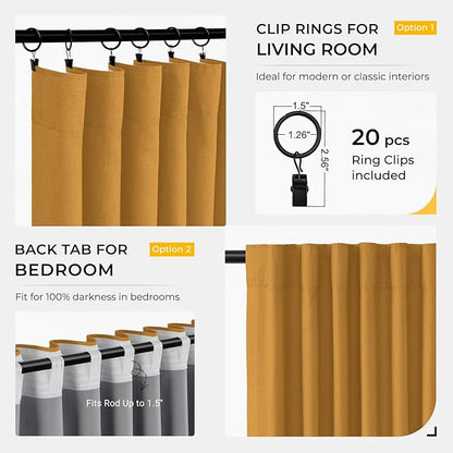 INOVADAY 100% Blackout Curtains - Image 3