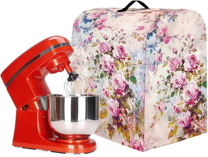 Retro Rose Print Mixer Covers Kitchen Small Appliance Dust Cover Compatible - Image 3