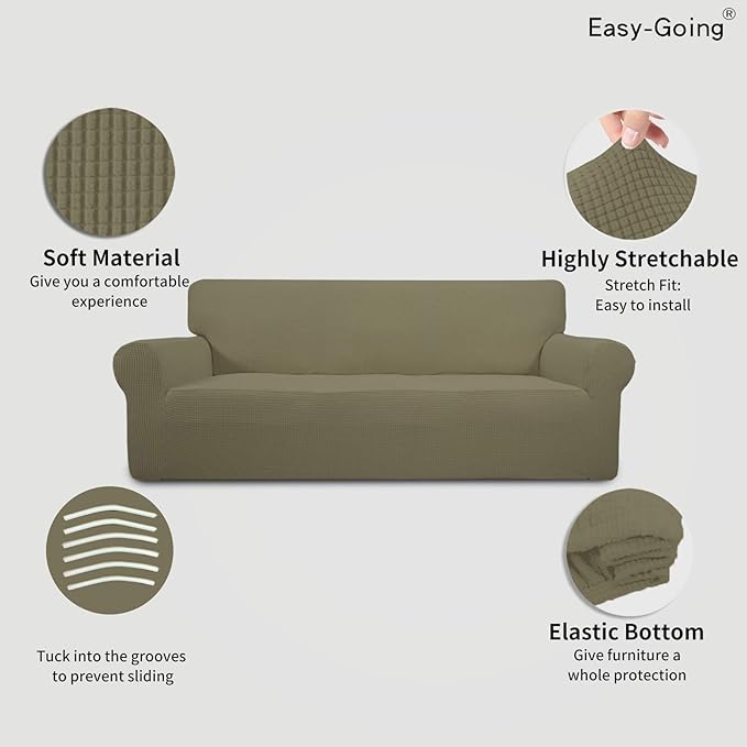 Easy-Going Stretch Oversized Sofa Slipcover 1-Piece Sofa Cover Furniture - Image 3