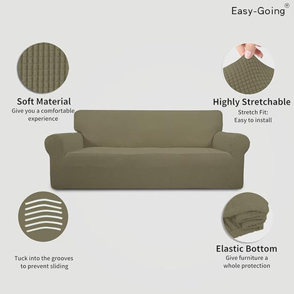 Easy-Going Stretch Oversized Sofa Slipcover 1-Piece Sofa Cover Furniture - Image 3