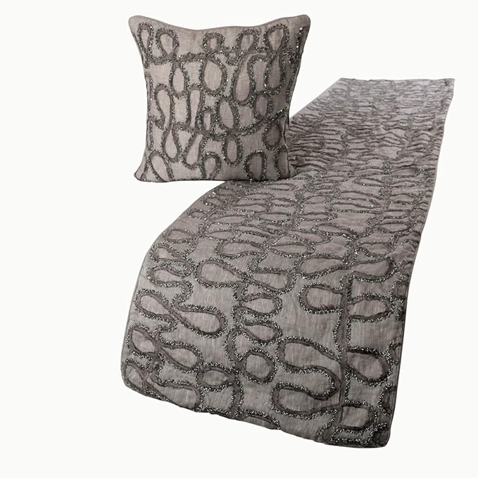 The HomeCentric King Queen Twin Bed Runner, CA King Size 86"x18" Bed Runner by TheHomeCentric