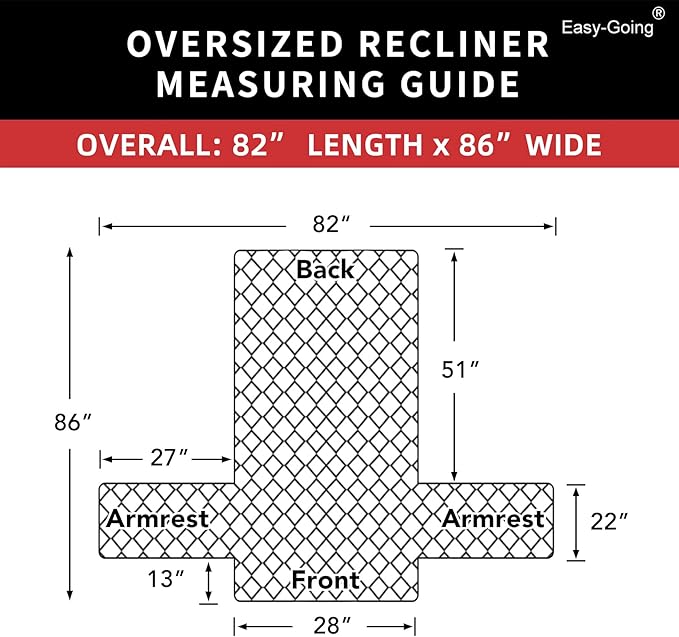 Easy-Going Oversized Recliner Chair Cover Reversible Couch Cover Sofa Cover - Image 6