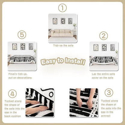 MEETSKY Boho Couch Cover Sofa Covers - Image 8