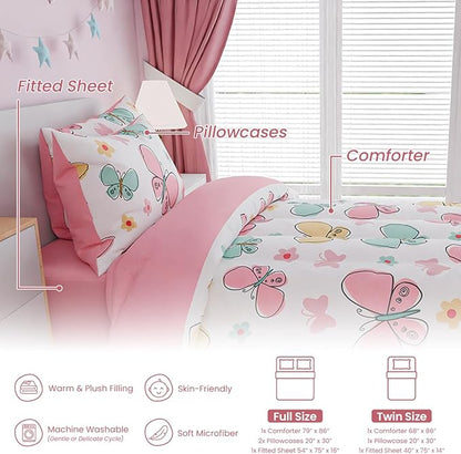 SANDJEST Butterfly Full Bedding Sets - Image 6