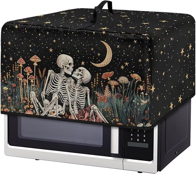 Microwave Oven Dust Cover, Halloween Skull Heat-Resistant Dust Proof Waterproof by Unknown