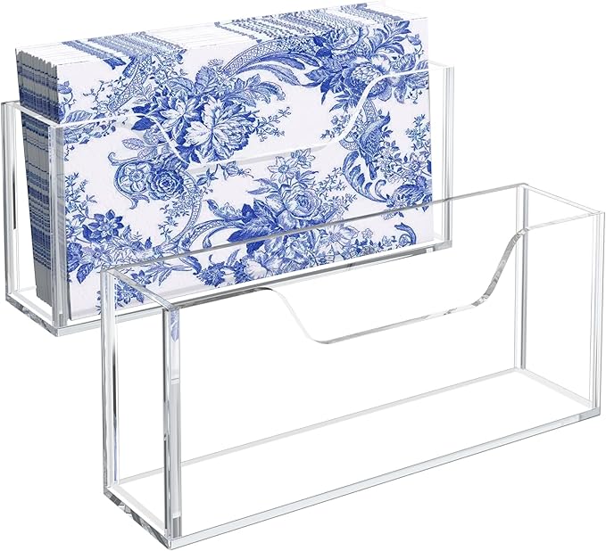 Acrylic Guest Towel Napkin Holder by PITBVO
