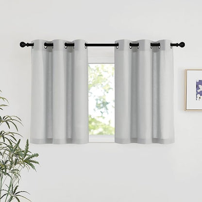 NICETOWN Linen 36 inch Curtains by NICETOWN