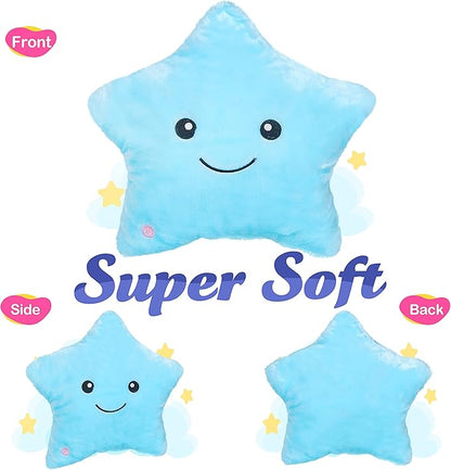 WEWILL 13'' Creative Twinkle Star Glowing LED Night Light Plush Pillows Stuffed - Image 7