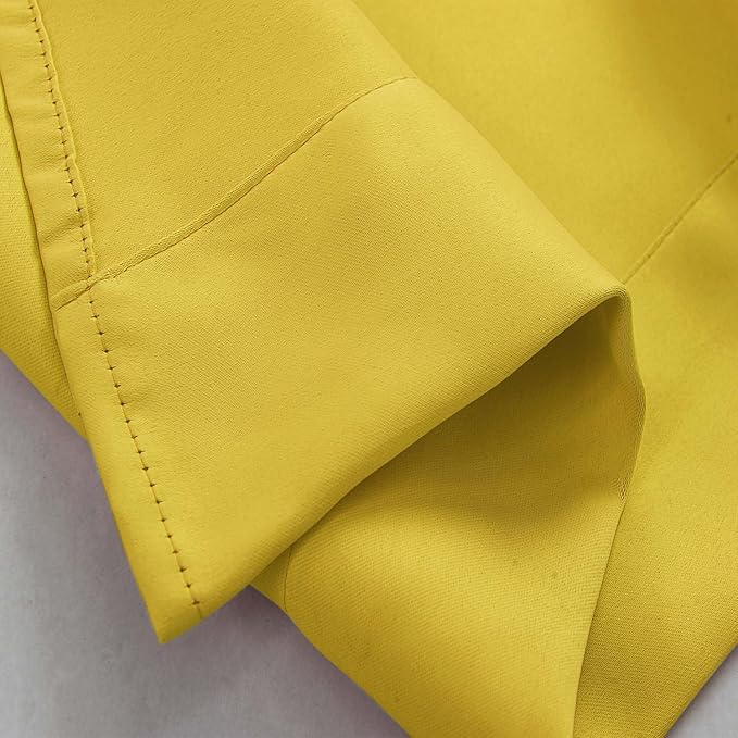Valances for Window Yellow Rod Pocket Valances Light Reducing Valance Curtains - Image 4