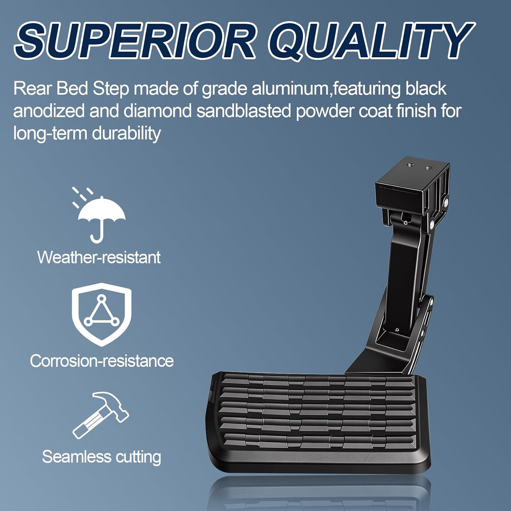 Rear Bed Step Tailgate Step Compatible with 2022 2023 2024 2025 2026 Tundra F...