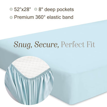Bella Coterie Luxury Bamboo Viscose Crib Sheet | Organically Grown | Ultra Soft - Image 5