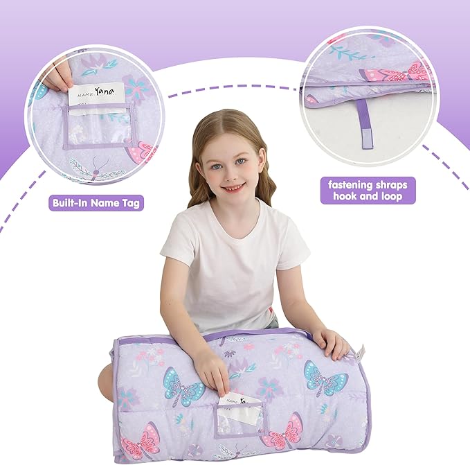 Viviland Toddler Kid Nap Mat for Preschool, Slumber Bag - Image 4