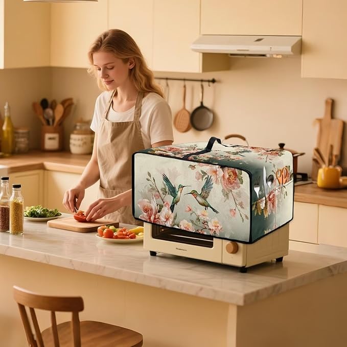 Air Fryer Toaster Oven Dust Cover Washable Fabric Countertop Microwave Smart - Image 3