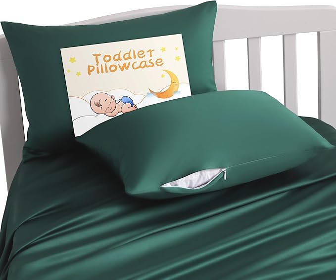 NTBAY Zippered Silk Satin Toddler Pillowcases by NTBAY