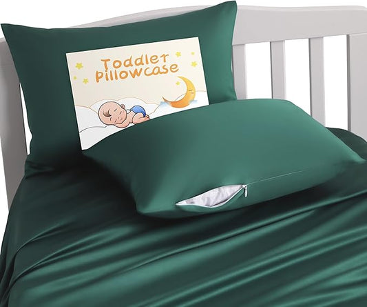 NTBAY Zippered Silk Satin Toddler Pillowcases by NTBAY