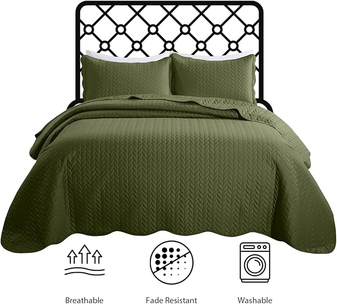 IR Imperial Rooms 8 Pack Quilt King Size Bedding - Image 4
