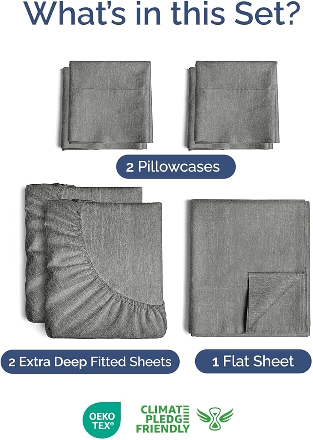 Extra Deep Split King Sheet Set - Image 2