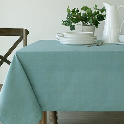 Benson Mills Cameron Textured Fabric Table Cloth, by BensonMills