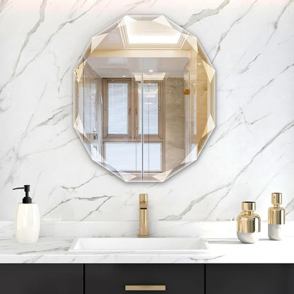 23.5x27.5 inch bathroom mirrors for over sink, round, main product view