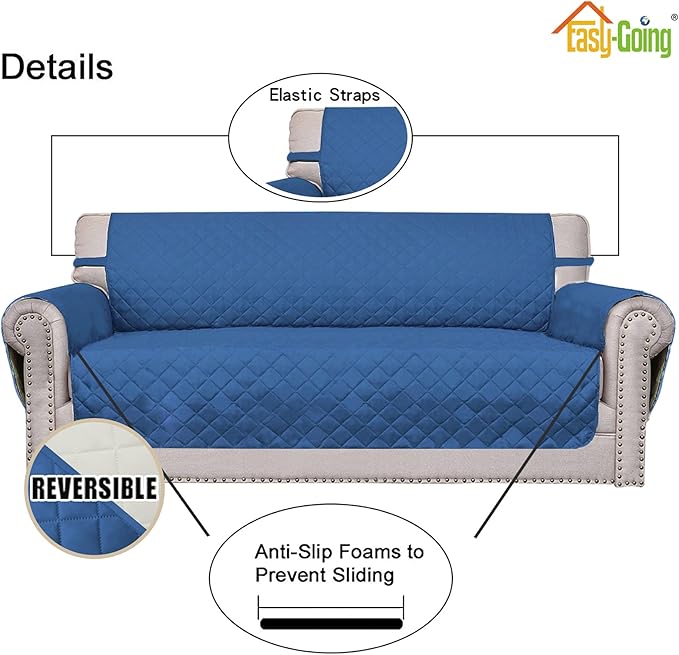 Easy-Going Oversized Chair Sofa Slipcover Reversible Sofa Cover Water Resistant - Image 3