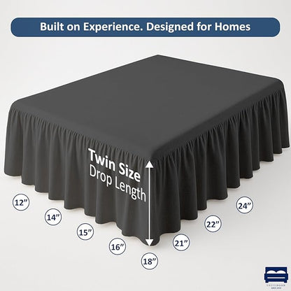 Cottingon Bed Skirt Twin 24" Drop - Image 5