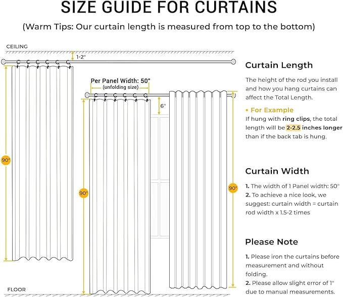 INOVADAY 100% Blackout Curtains - Image 7