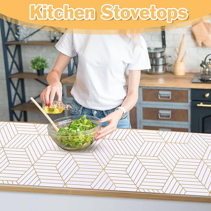 Shelf Liners for Kitchen Cabinets Non Adhesive Shelf Liner Paper Non-Slip - Image 6