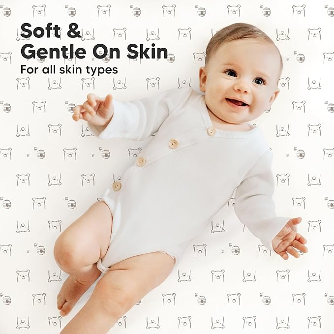 2-Pack Mini Crib Sheets Fitted - Image 4