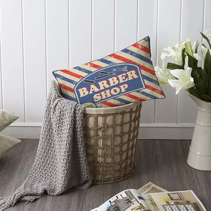 TKS MITLAN Barber Shop Poster Throw Pillow Case Cushion Cover Barbershop - Image 6