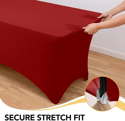 6-Pack Premium Red Spandex Tablecloths - Image 3