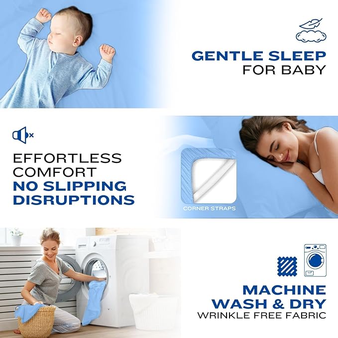 DREAMCARE Queen Sheet Set – 4 pcs Cooling Sheets – up to 21” Extra Deep Pocket - Image 5