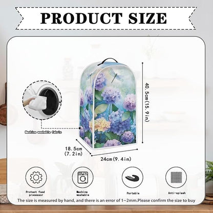 Talayituse Dragonfly Hydrangea Print Blender Dust Cover, Fingerprint Protection - Image 6